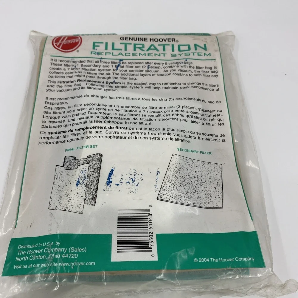 Hoover Filtration Replacement‎ System 15 Vacuum Bags Type H30+3 Filters NIP